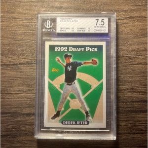 Derek Jeter 1992 Draft Pick Rookie Card